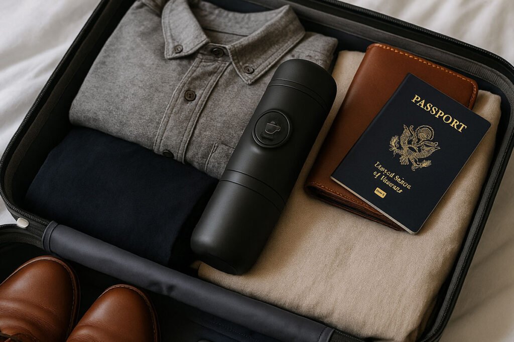 cafeteras protátiles espresso para viajar de vacaciones