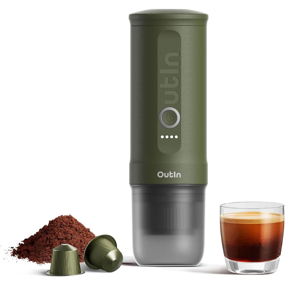 Cafetera Espresso portátil OutIn nano Verde Bosque
