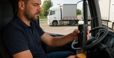Cafeteras espresso portátiles para camioneros y conductores profesionales